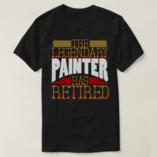 Pensioenuitkering schilder t-shirt (Design voorkant)