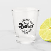 Pensioenuitkering Shot Glas (Voorkant)