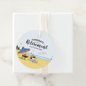 Pensioenuitkering | Snoopy & Woodstock op het stra Bedankjes Labels (In situ)