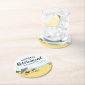 Pensioenuitkering | Snoopy & Woodstock op het stra Ronde Kartonnen Onderzetter (Insitu)