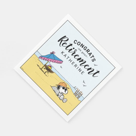 Pensioenuitkering | Snoopy & Woodstock op het stra Servet (Hoek)