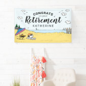 Pensioenuitkering | Snoopy & Woodstock op het stra Spandoek (Insitu)