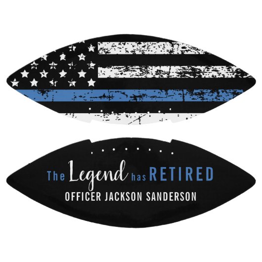 Pensioenuitkering van politie Thin Blue Line Ameri American Football (Panelen)