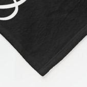 Pensioenuitkering van politie Thin Blue Line Ameri Fleece Deken (Hoek)