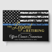 Pensioenuitkering van politie Thin Blue Line Ameri Gastenboek (Voorkant)