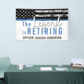 Pensioenuitkering van politie Thin Blue Line Ameri Spandoek (Beurs)