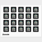 Pensioenuitkering Vierkante Sticker (Vel)