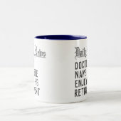 Pensioenuitkering voor een Mok van een dokter Koff (Center)