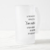 Pensioenuitkering voor vrouwen van collega's en co matglas bierpul (Voorkant rechts)