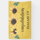 Pensioenuitkering zonnebloempels spandoek (Verticaal)