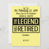 Pensioenuitnodiging  kaart (Voorkant)