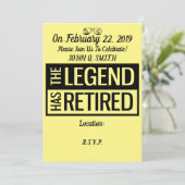 Pensioenuitnodiging  kaart (Staand voorkant)