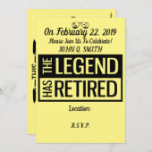 Pensioenuitnodiging  kaart (Voorkant / Achterkant)