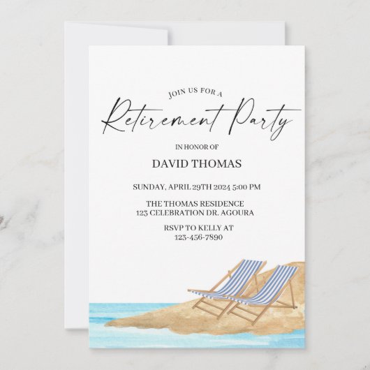 Pensioenuitnodiging, Pensioenviering, Kaart (Voorkant)