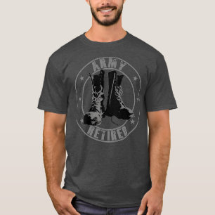 Pensioenuniform gepensioneerde militair veteraan t-shirt