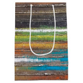 Pensioenverf op bijtend hout medium cadeauzakje (Achterkant)