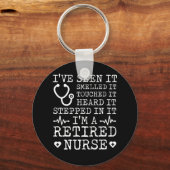 Pensioenverpleegster met gesmolten aanraking sleutelhanger (Voorkant)