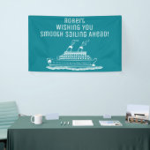 Pensioenvlot zeilende cruiseschepen spandoek (Beurs)