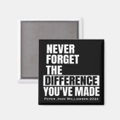 Pensioenwaardering Dank je nooit vergeten Magneet (Voorkant / Achterkant)