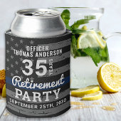 Pensioenwet politie met blauwe lijn C Blikjeskoeler