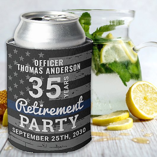 Pensioenwet politie met blauwe lijn C Blikjeskoeler