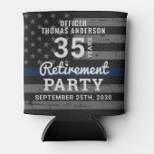 Pensioenwet politie met blauwe lijn C Blikjeskoeler (Voorkant)