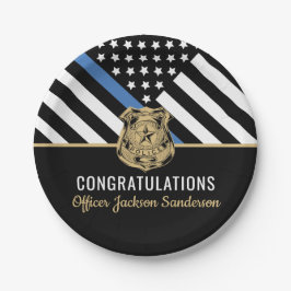 Pensioenwet politie wet handhaving dun blauwe lijn papieren bordje