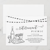 Pensioenwijn en kaaspicknick in kaart (Voorkant / Achterkant)