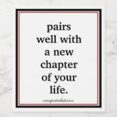 Pensioenwijnetiket Wijn Etiket (Enkel label)