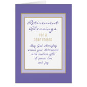 Pensioenzegeningen voor vriendenkaart (Voorkant)