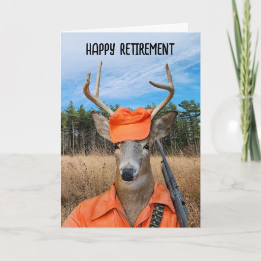 Pension Buck jager met geweer Kaart (Voorkant)