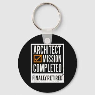Pension Gepensioneerd Architect Sleutelhanger