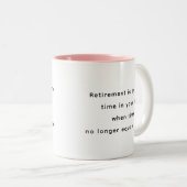 Pension Grappige en Inspirerende Quotes Mok (Voorkant rechts)