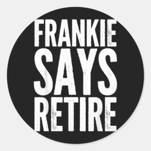 Pension Humor Grappige Pensioen Sarcastisch Feest Ronde Sticker