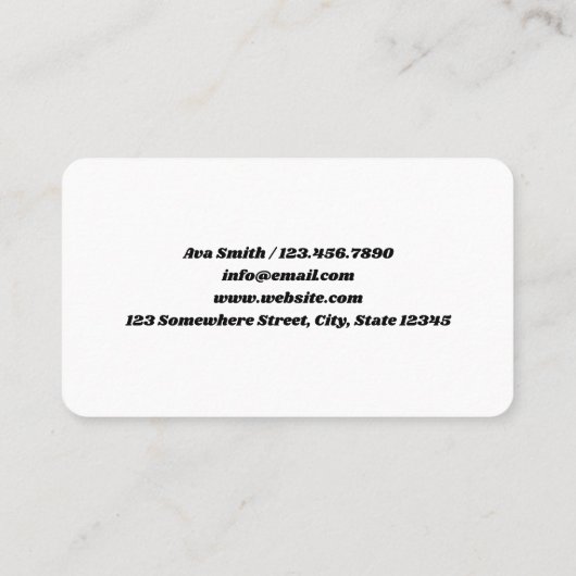 pension visitekaartje (Achterkant)