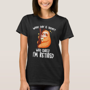Pension Welke Dag Is Het Vandaag Krijt Ik Ben Gepe T-shirt