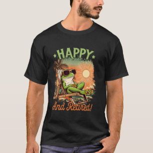 Pensionado Collega Kikker Pensioenfeest Strand Gel T-shirt