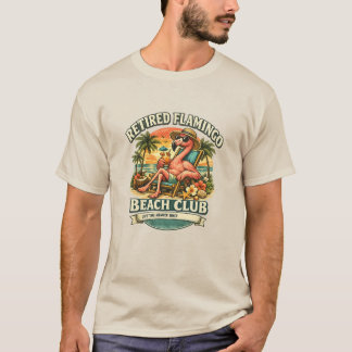 Pensionado Flamingo Beach Club Aangepaste Pensione T-shirt
