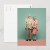 Pensionado's in Pastel Briefkaart (Voorkant / Achterkant)