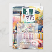 Pensioneren in stijl I Verhoogde picknick Pensioen Kaart (Voorkant)