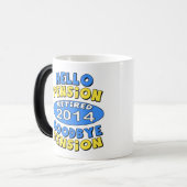 Pensionering 2014 magische mok (Voorkant links)