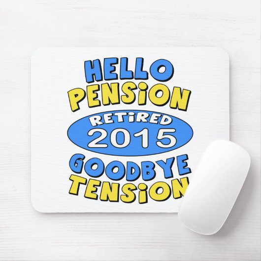 Pensionering 2015 muismat (Met muis)