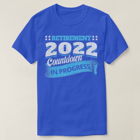 Pensionering 2022 Afrekening in uitvoering Funny R T-shirt (Design voorkant)