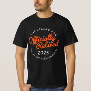 Pensionering 2025 Gepensioneerde Mannen Vrouwen Ni T-shirt
