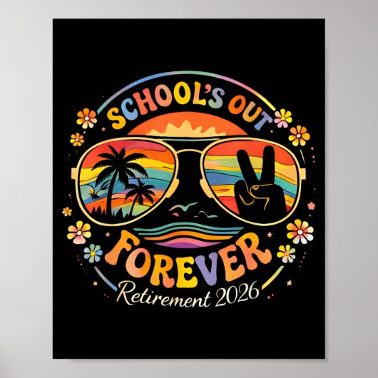 Pensionering 2026 Grappig Gepensioneerd Leven Pens Poster (Voorkant)