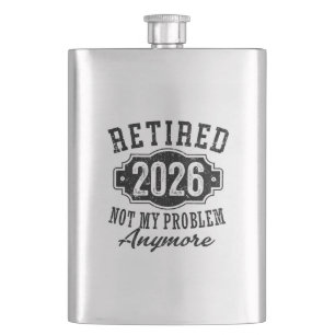 Pensionering 2026 Niet Mijn Probleem Meer Leuk Flacon