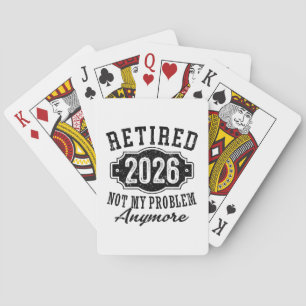 Pensionering 2026 Niet Mijn Probleem Meer Leuk Pokerkaarten