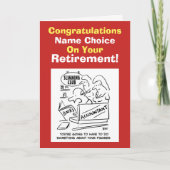 Pensionering accountant kaart (Voorkant)