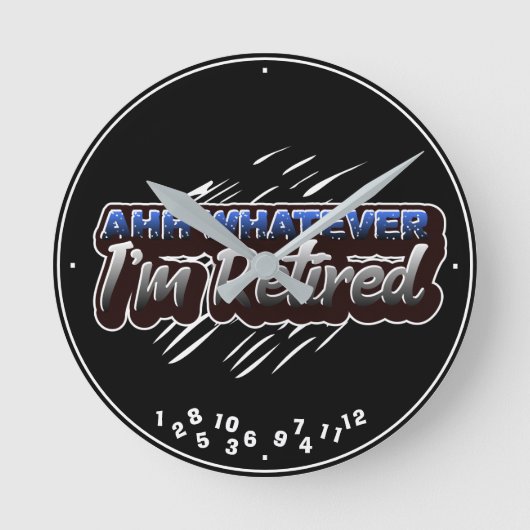 Pensionering Ahh wat ik ook ben, Funny Ronde Klok (Voorkant)