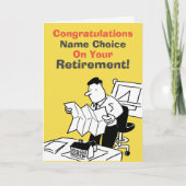 Pensionering architect kaart (Voorkant)